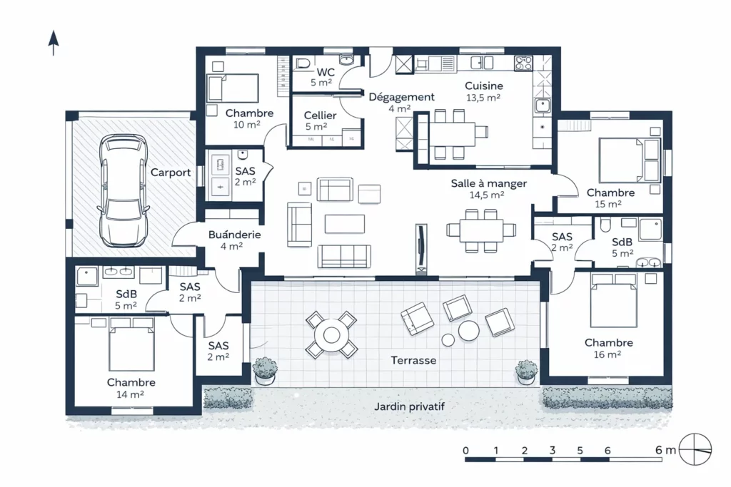 plan maison compositea